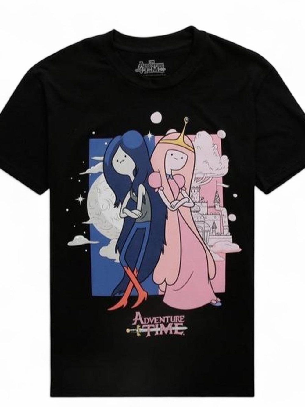 Adventure Time Marceline & Princess Bubblegum Tee - Black, Blue, Pink